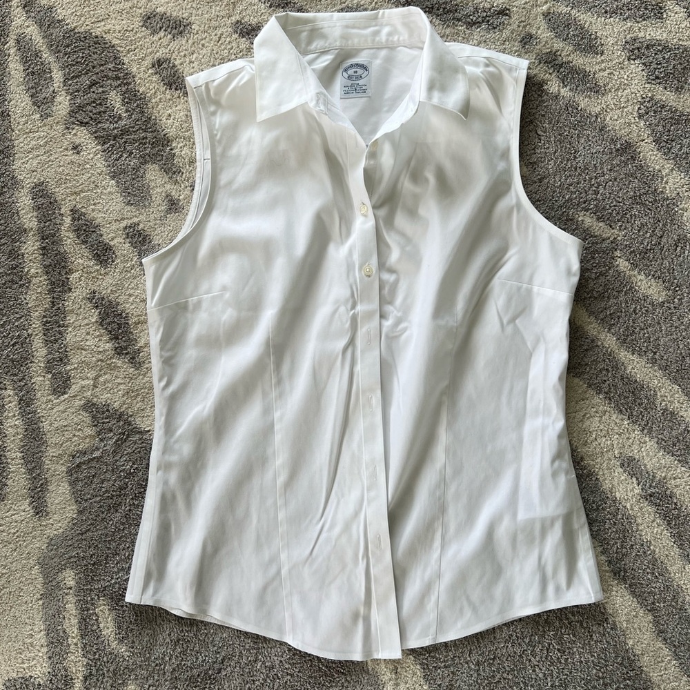 COPY - Brooks Brother Cotton Sleeveless Dress Shirt